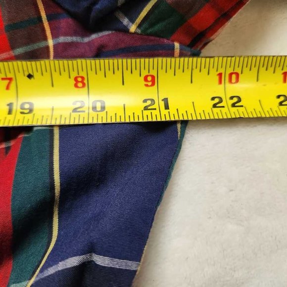 New women's 10 12 14 J Crew Factory cotton mini shirtdress Christmas plaid dress - Picture 9 of 11